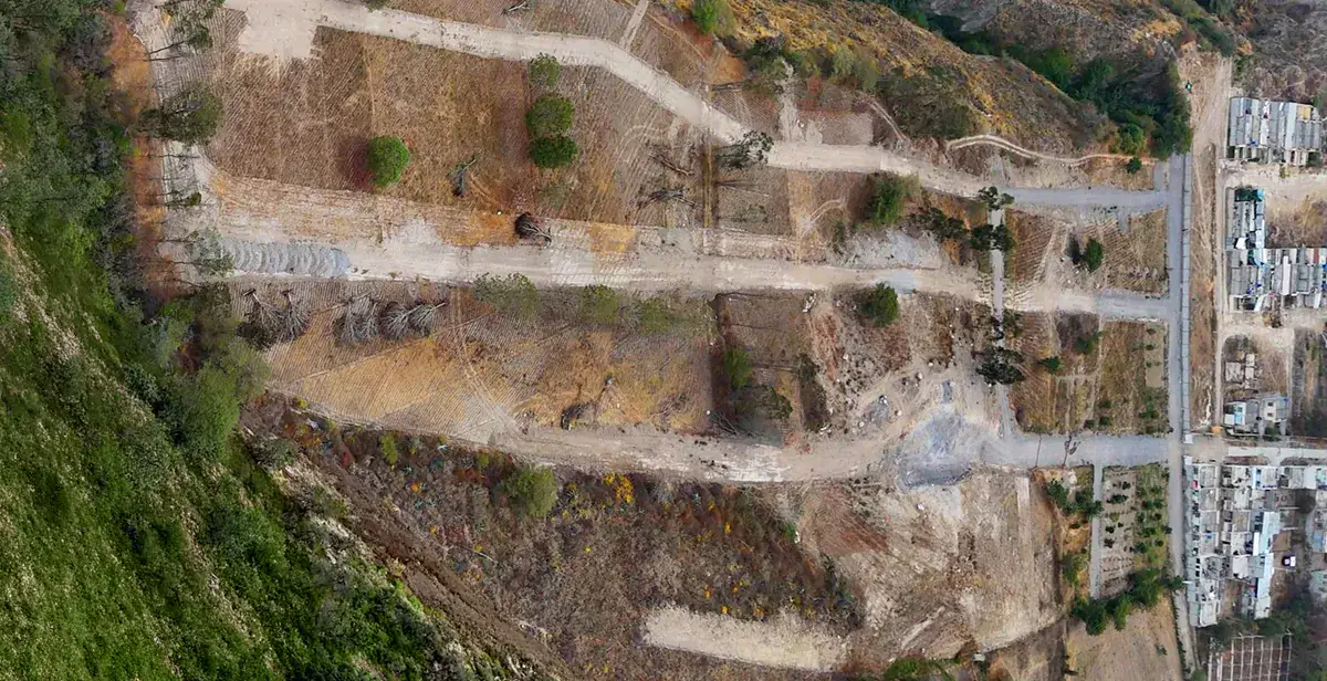 Terreno de La Marquesa de Priorato en su estado actual